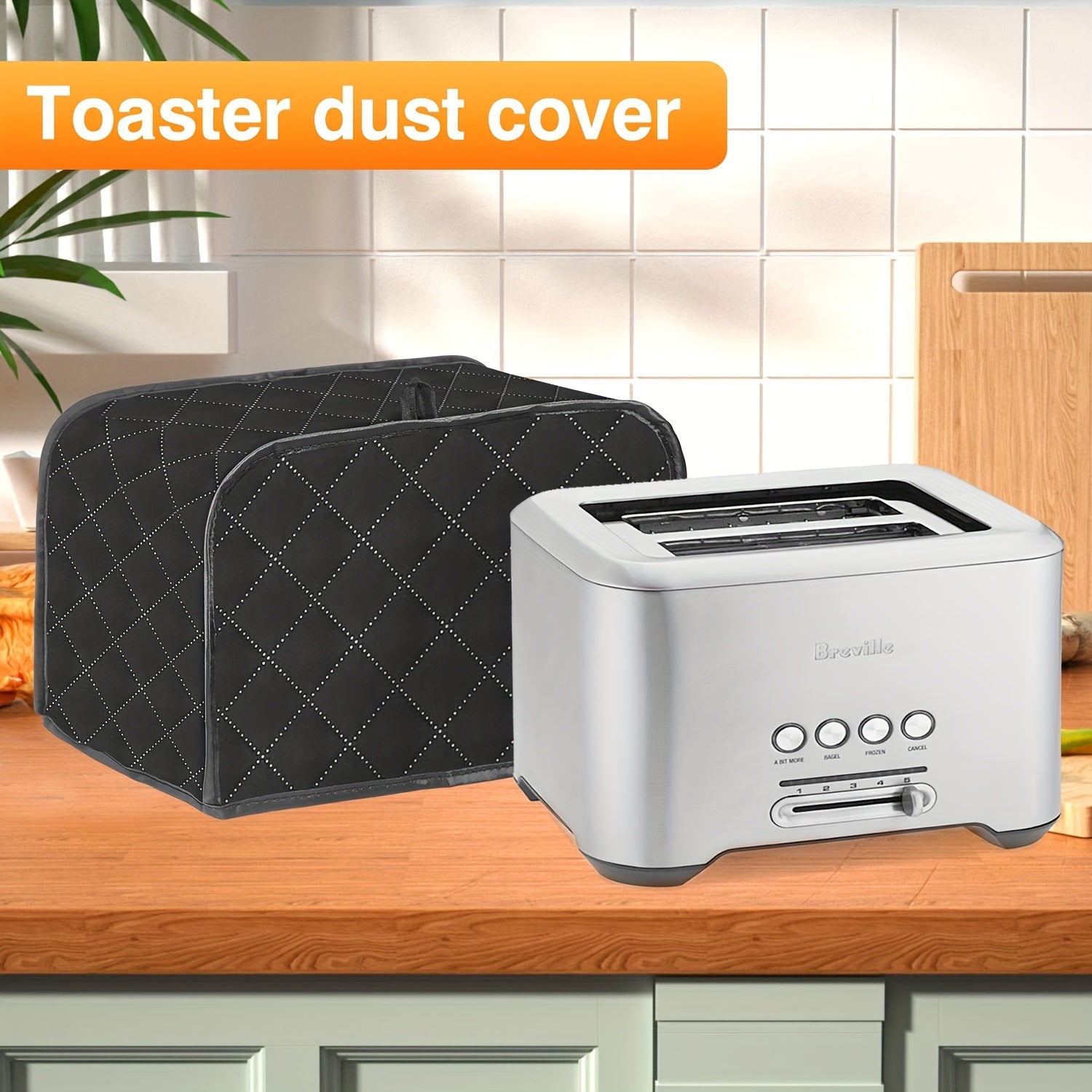 Kitchen Appliance Covers Set of 4 for Large Capacity Toasters Dust Protection