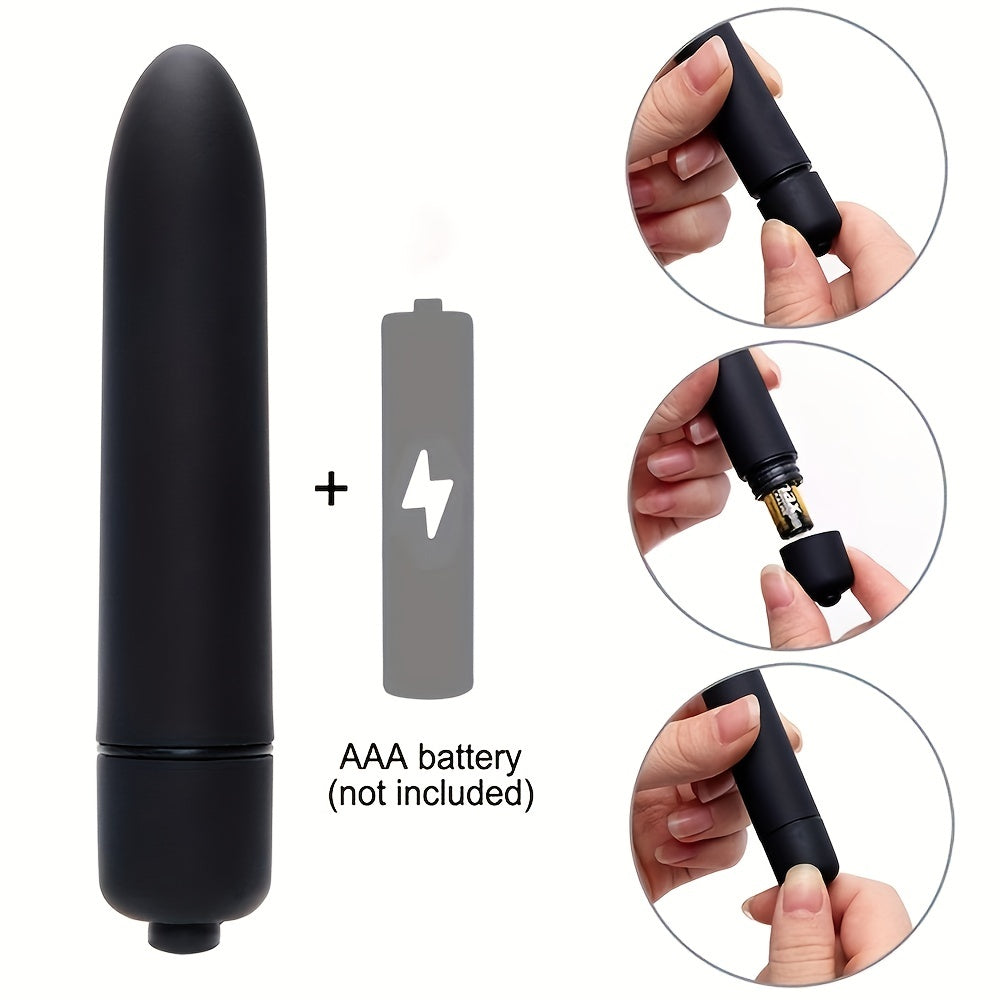 Female Anal and Clitoral Stimulating Bullet with Sharp Tip, 10 Speeds