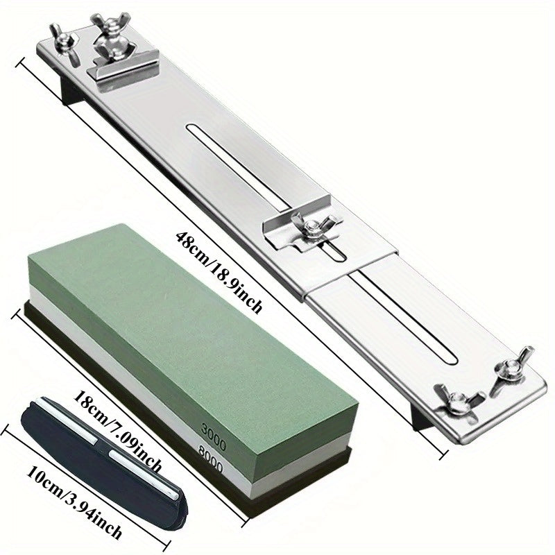 Burchak qoʻllanmasi va suv toshi asosiga ega sozlanadigan pichoq silliqlash mashinasi oshxona uchun
