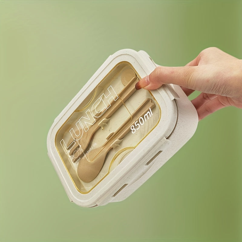 Tushlik qutisi konteyneri 2 bo'lim bilan, ichki idishlar bilan, mikroto'lqinli pechga mos