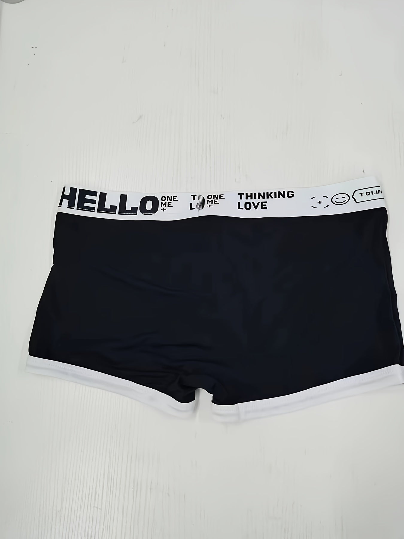 Men's Boxer Briefs Breathable Polyamide Elastane Alphabet Pattern Medium Stretch