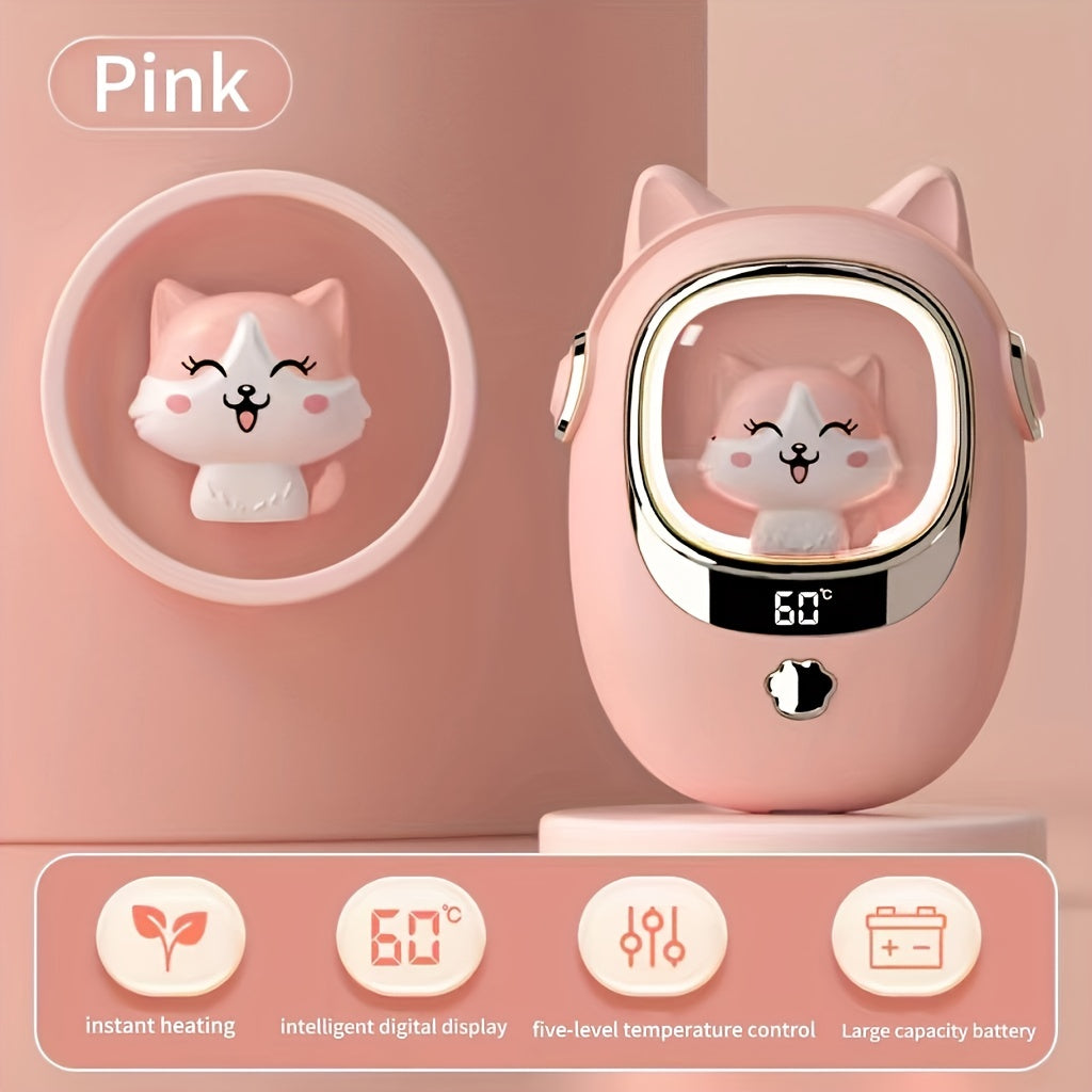 Portable Hand Warmer with Digital Display 3000mAh Rechargeable Battery for Outdoor Activities