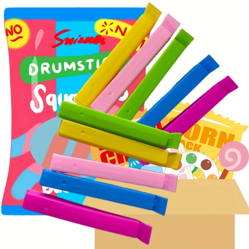 10 ta Qayta Ishlanadigan Plastik Oziq-ovqat Sumkasi Kliplari - Oziq-ovqatni Namlik va Changdan Himoya Qiluvchi Qisqichlar Bilan Yangilab Turing, Oshxonangizni Tashkil Etish Uchun Mukammal