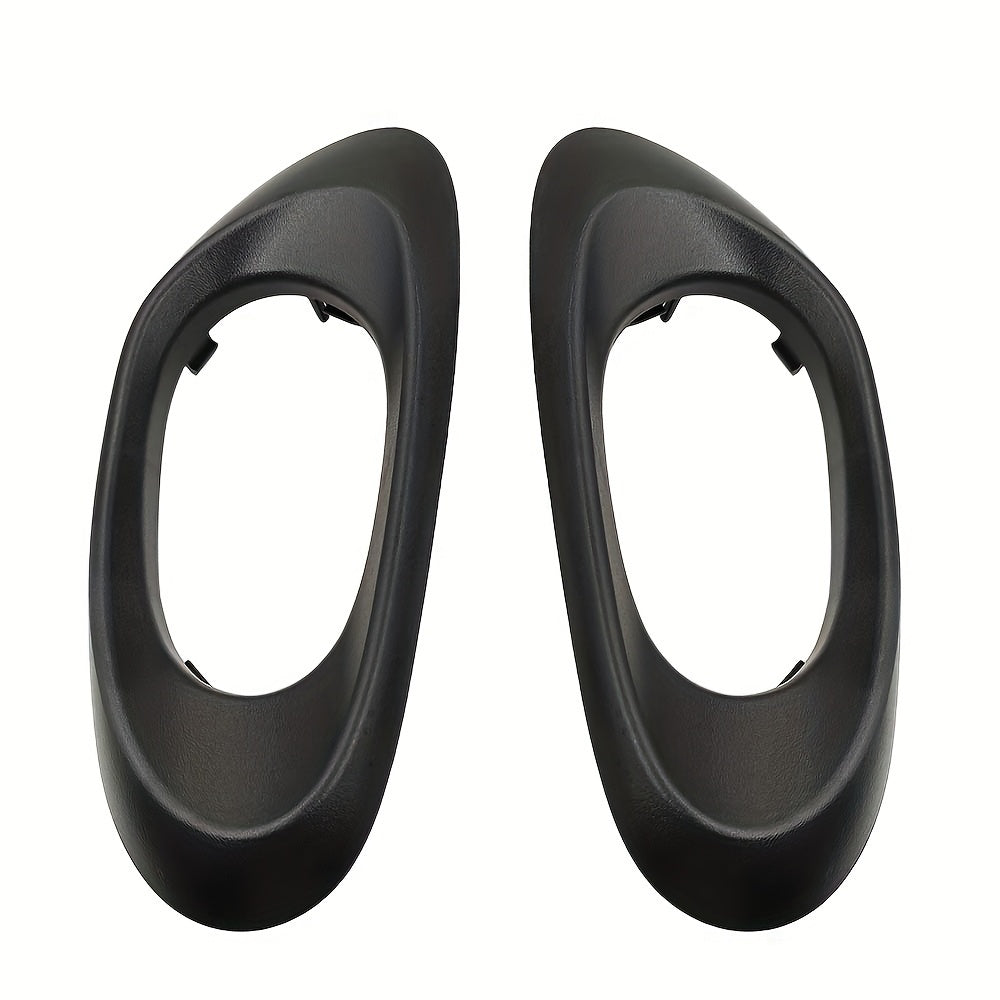 Front Rear Door Handle Bezel Trim Polished Black for Chevy Trailblazer