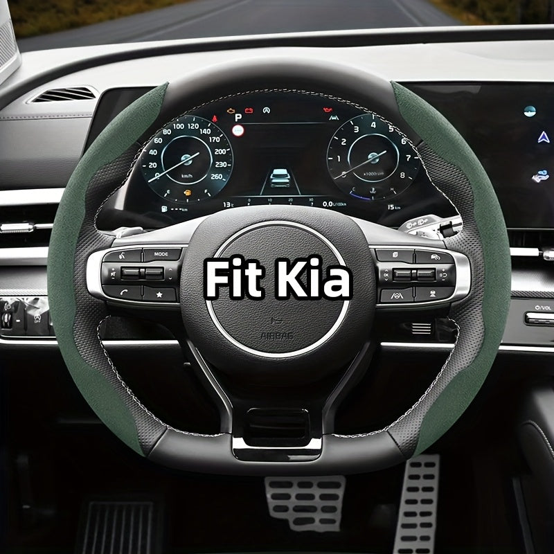 Universal Winter Fleece Non-Slip Steering Wheel Cover for All-Season Use