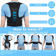 Neoprene Waist Support Brace for Men and Women Breathable Mesh Posture Corrector Sports Style