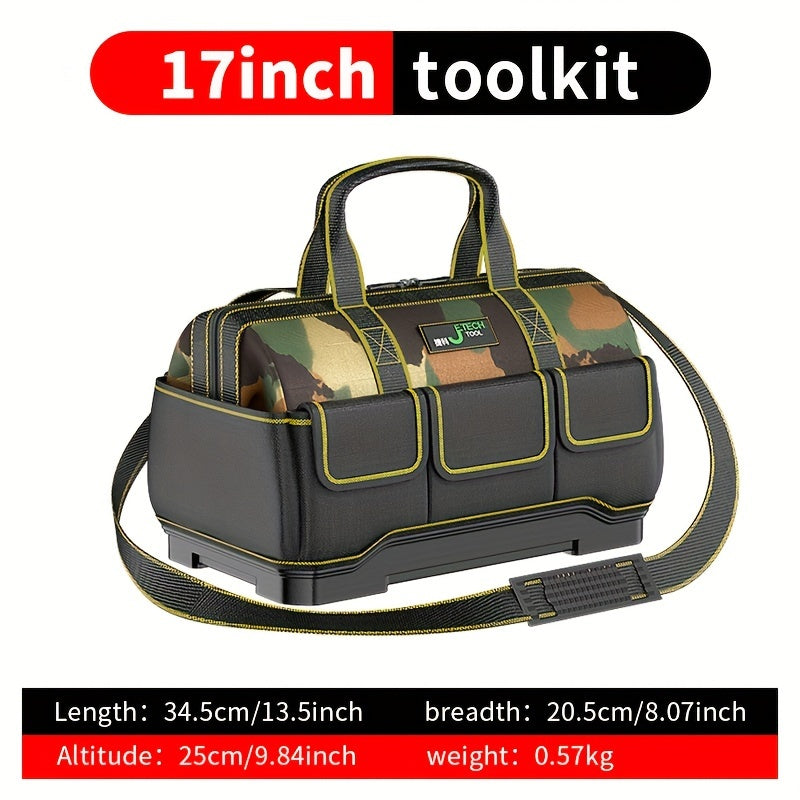 Electrician Camouflage Tool Bag with Thickened Durable Material and Large Capacity Pockets