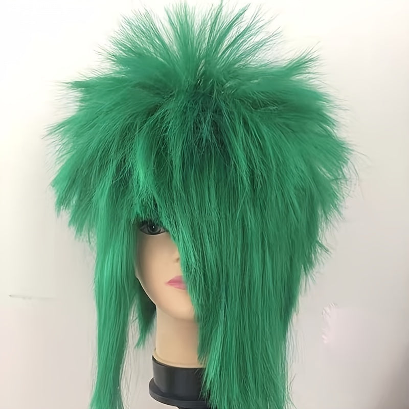 Short Straight Wig for Cosplay and Halloween Synthetic Hair Easy Wear