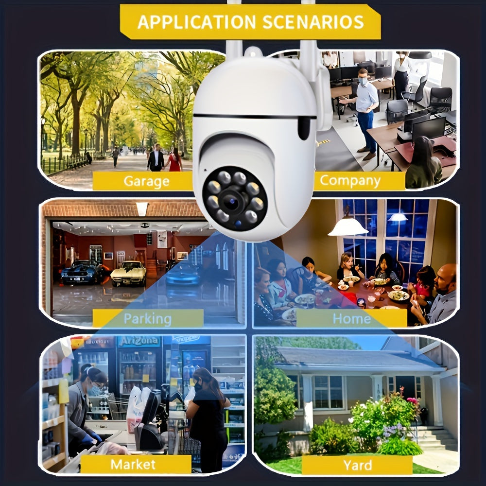 2MP HD WiFi Security Camera with Night Vision Two-Way Audio Motion Detection for Home Safety