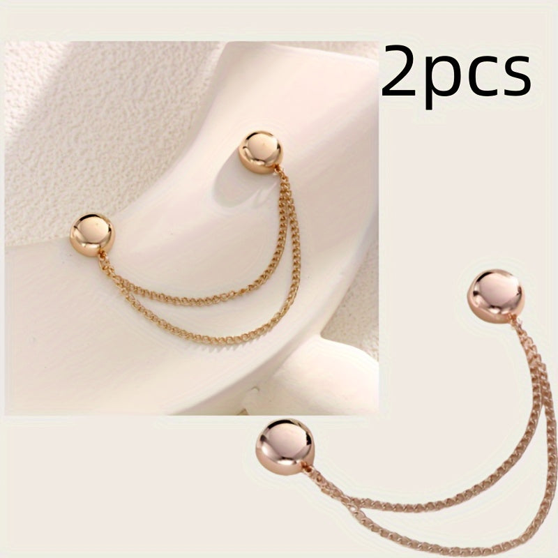 Магнитные штаны и зажимы для манжет, регулируемые сплавные застежки для брюк и рубашек, золотые