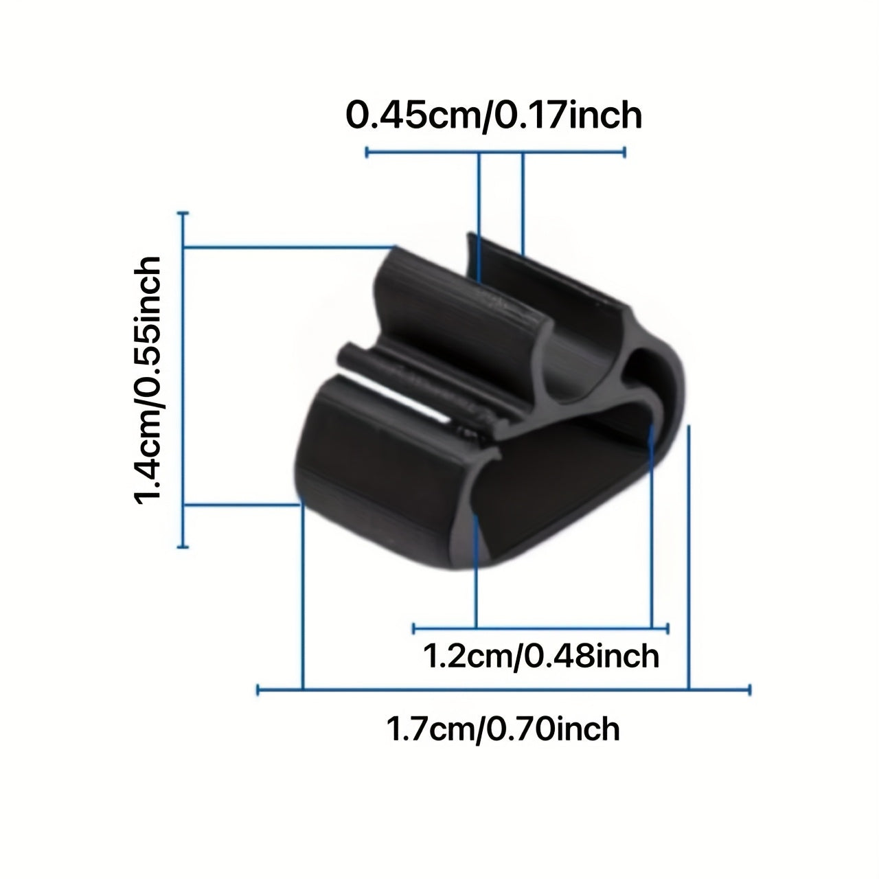 Pack of 5 Rain Gutter Spray Nozzle Clips for Car Windshield Wiper Blade Fixing