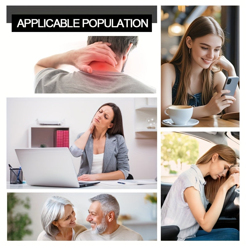 USB-quvvatlangan issiq bo'yin massajchisi, turli darajalar va vaqt belgilash rejimlari bilan, sport va dam olish uchun mukammal, batareya talab qilinmaydi. Moslashuvchan vaqt belgilari bilan zamonaviy dam olish uskunalari uchun ideal.