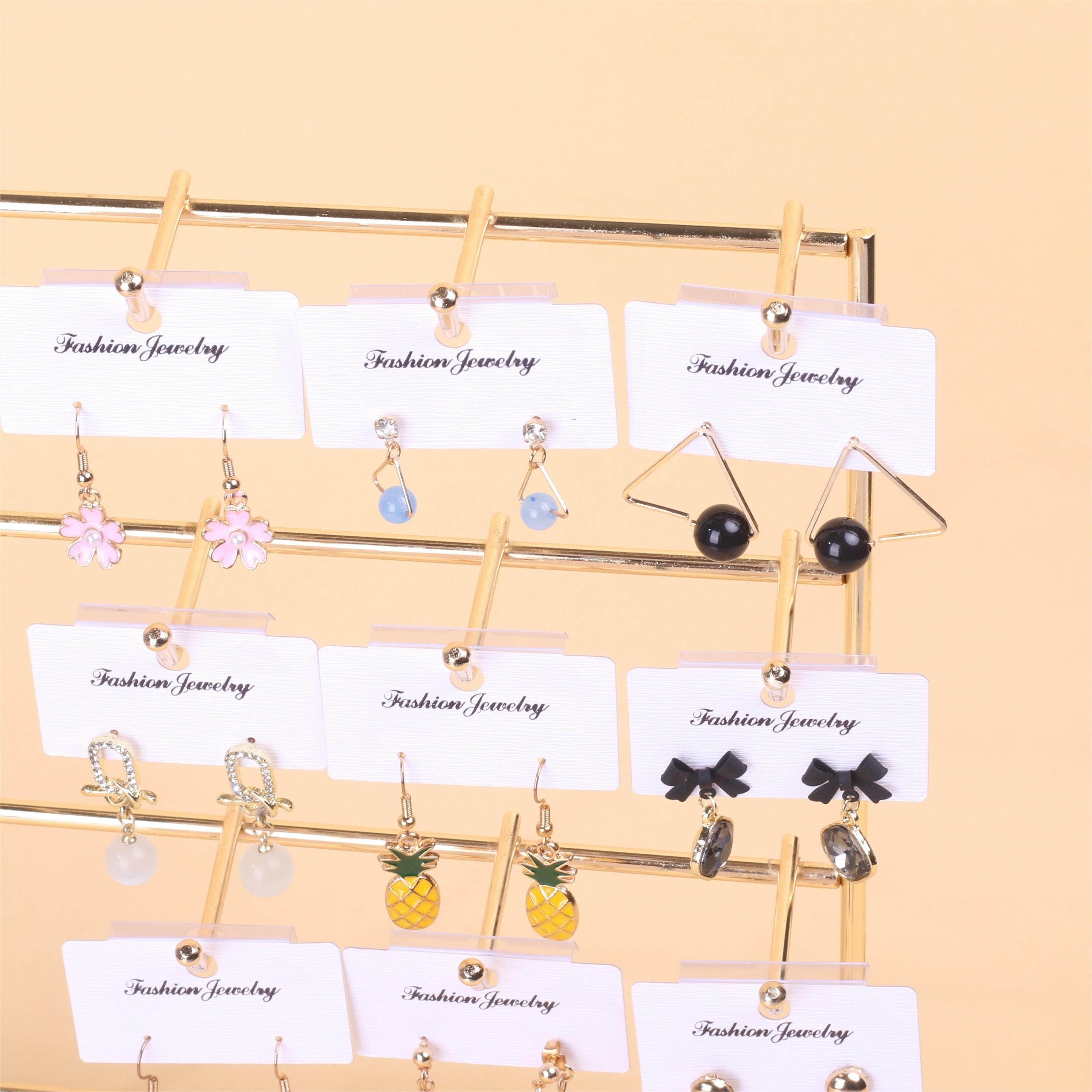 Стойка для украшений из железа с деревянной подставкой для брелоков, крючков для серег, органайзер