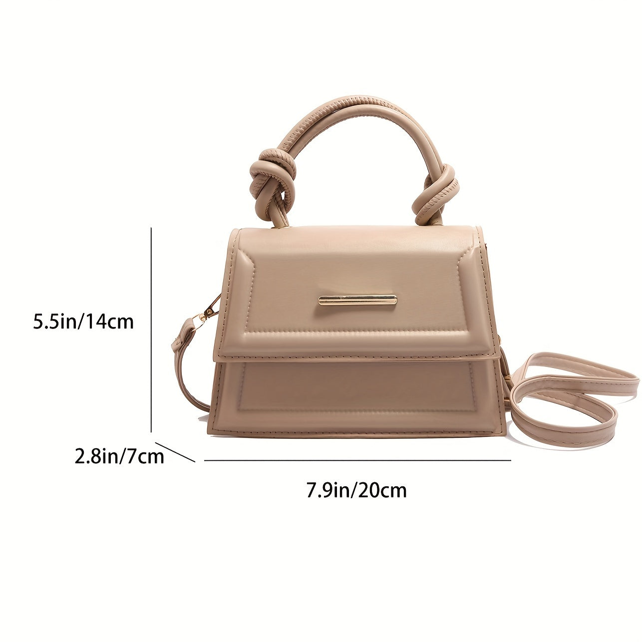 Fransuz Niche Dizayni Ayollar uchun Krossbody Sumka - Moslashuvchan Tasmali, Magnit Qopqoqi, Qora yoki Oq Sintetik Charmdan Yasalgan Kichik Kvadrat Kommuter Sumkasi | Zarif Kundalik Sumka | Murakkab