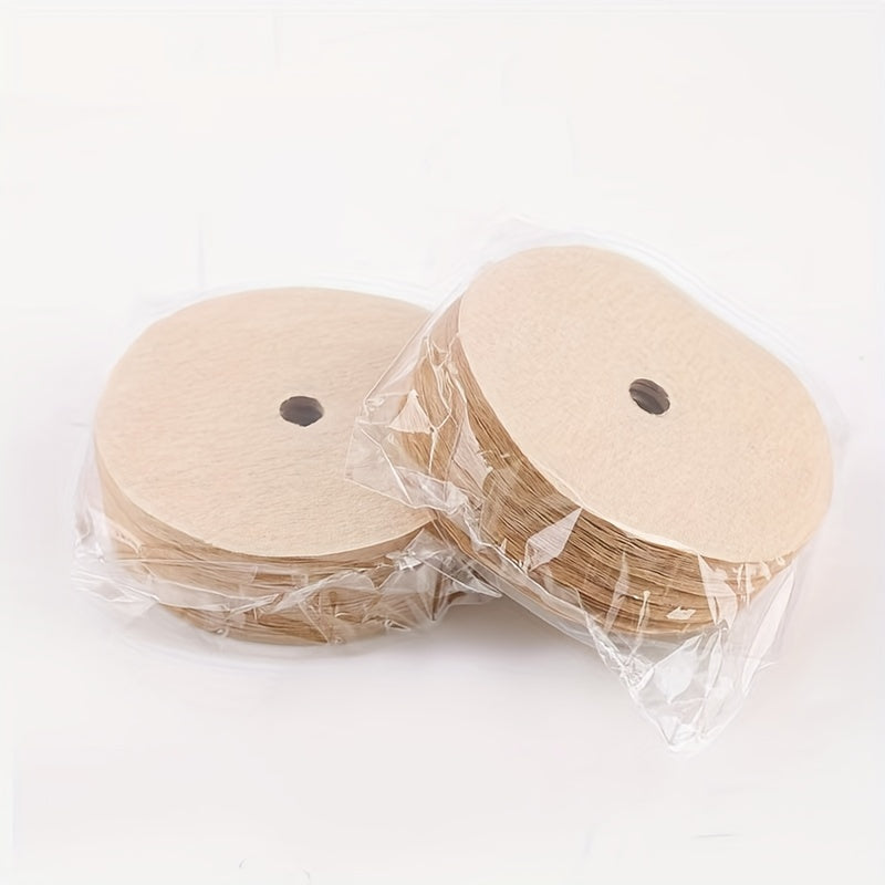 100 dona qahva filtrati qog'ozlari, 6.4 sm dumaloq, bir martalik tomchi filtr, sayohat va ofis uchun