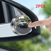 2pcs Car Rearview Mirror Blind Spot Round Wide-Angle Adjustable Safety