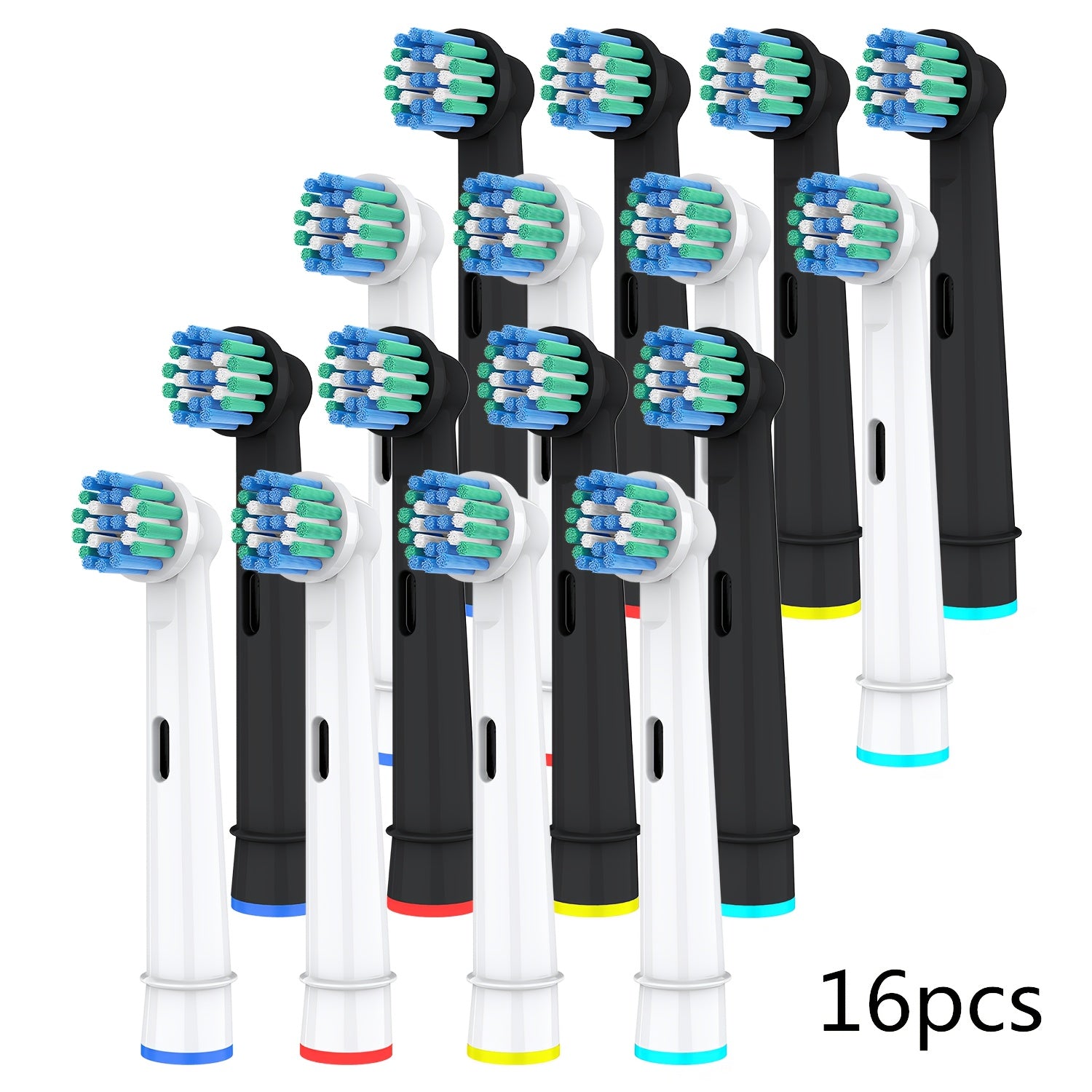 4 Pack Soft Dupont Bristle Toothbrush Replacement Heads for Electric Toothbrushes