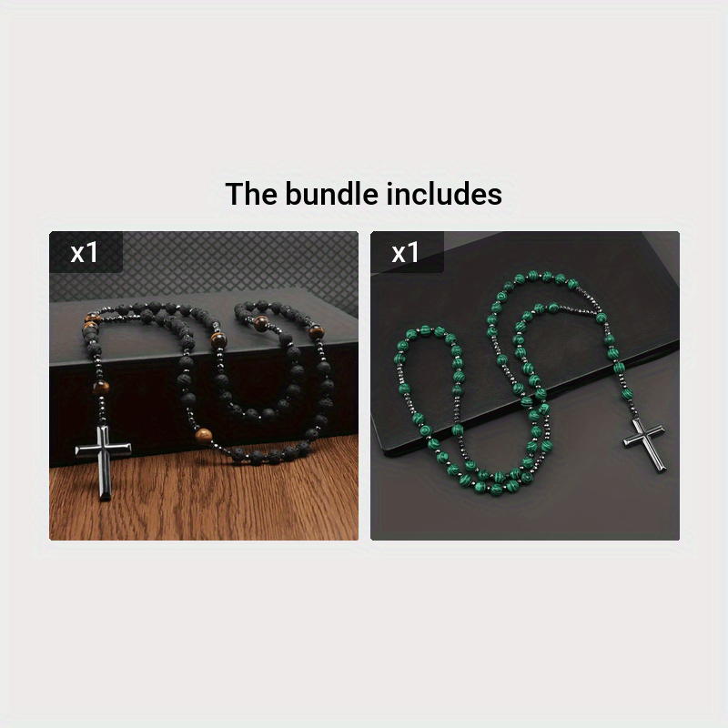 Uniseks qora lava toshi, bengal ko'zli, hematitli rasmli taqinchoq, zargarlik buyumlari