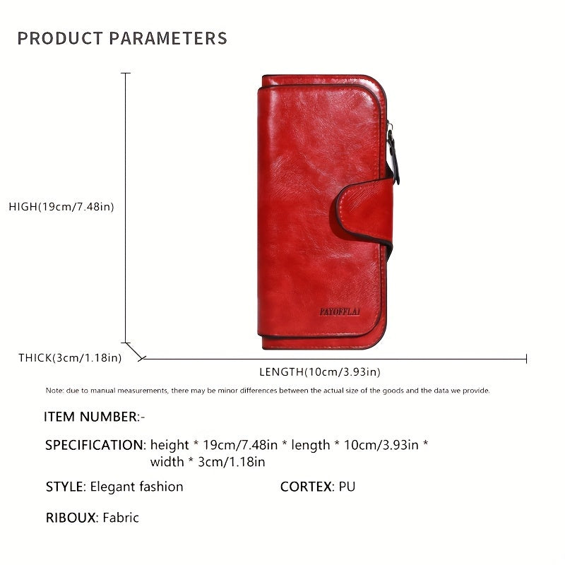 Мужской винтажный кошелек с застежками-молниями, держатель для кредитных карт и карман для монет в красном, черном или бирюзовом цвете