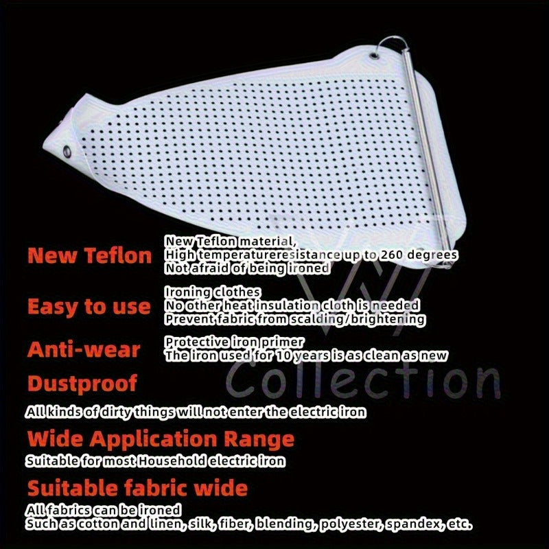 Teflon Iron Plate Cover with Fabric Shoe Iron Sole Guard for Safety