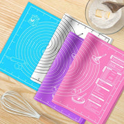 Non-Stick Silicone Pastry Mat with Measurements for Baking and Rolling Dough