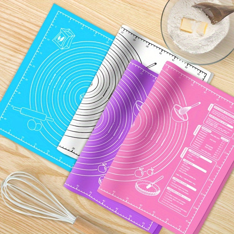 Non-Stick Silicone Pastry Mat with Measurements for Baking and Rolling Dough