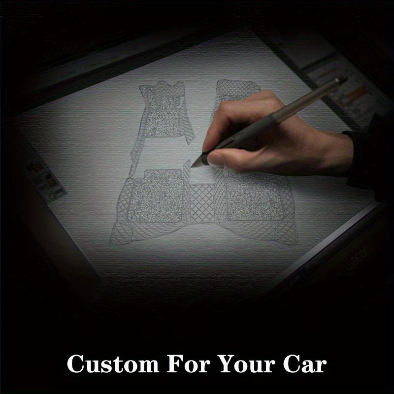 Car Floor Mat Waterproof PU Double Layer Trunk Mat for SUV Cargo Protection