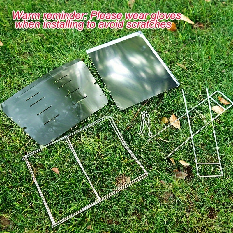 Stainless Steel Grill for Outdoor Cooking Camping Tailgating Lightweight High-Temperature Resistant