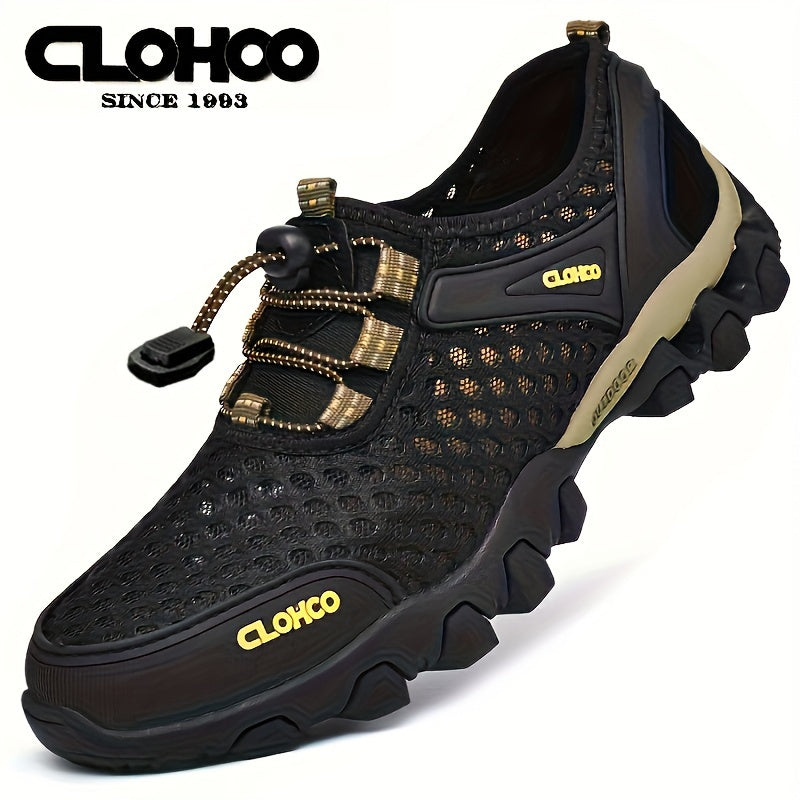 Men's Breathable Casual Sneakers Fabric Rubber Sole All-Season Comfortable Outdoor Shoes