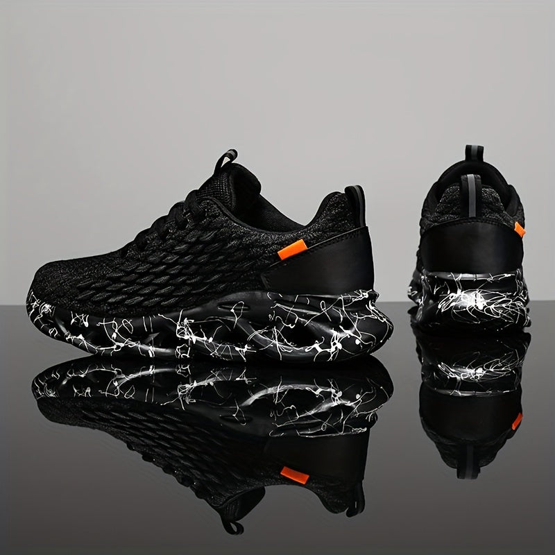 Men's Casual Sports Shoes Low Top Fabric Upper Rubber Sole Round Toe Lace-Up All-Season