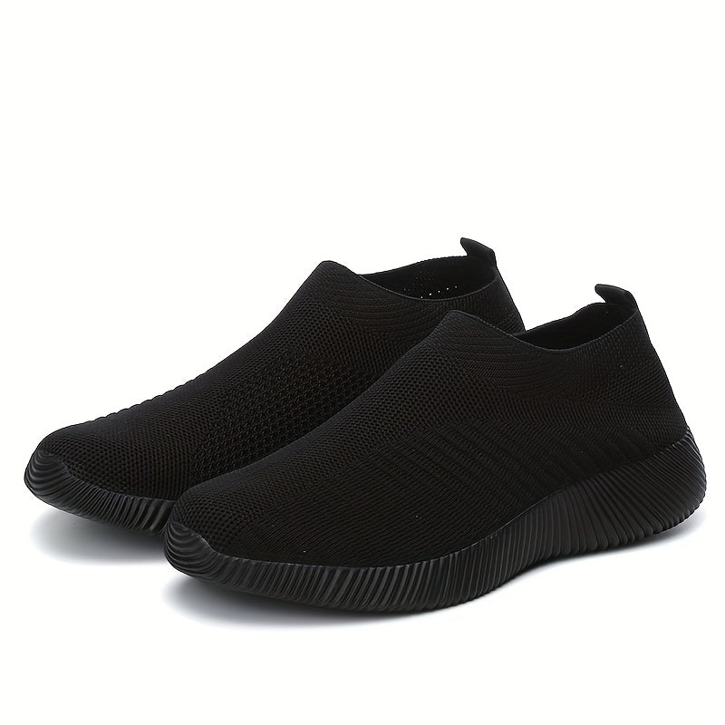 Ayollar uchun nafas oluvchi slip-on sport poyafzallari yengil mato kundalik ichki tashqi