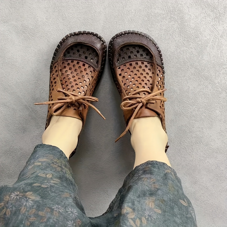 Zapatos vintage de mujer tipo Mary Jane con correa ajustable, transpirables, para todas las estaciones