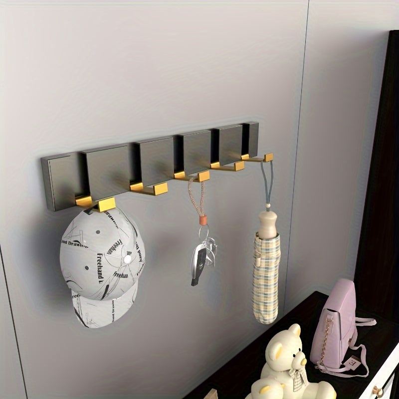 Aluminum Wall Hook Folding Space-Saving Multi-Use for Bathroom Kitchen Living Room