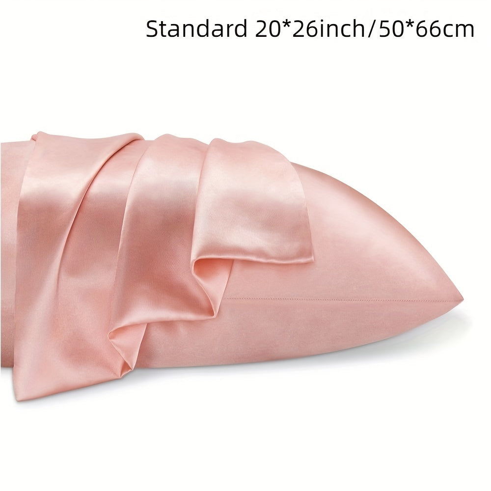 Double-Sided Summer Silk Pillowcase with Viscose Core, Smooth and Silky Feel