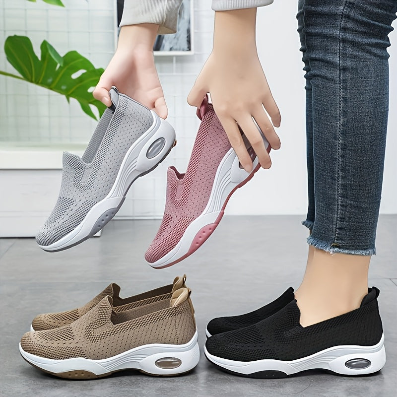 Women's Mesh Sneakers with Air Cushion Support for Casual and Outdoor Use