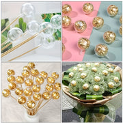 Set of 20 Chocolate Flower Holders with Clear Acrylic Cups for DIY Bouquets and Packaging
