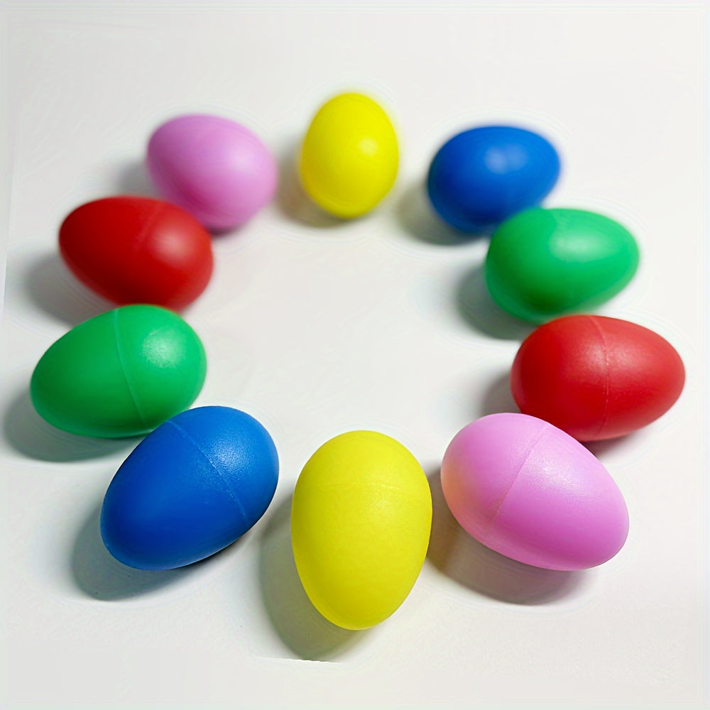 Set of 2 Vibrant Percussion Instruments for Kids Colorful PET Plastic Sand Balls for Music Education