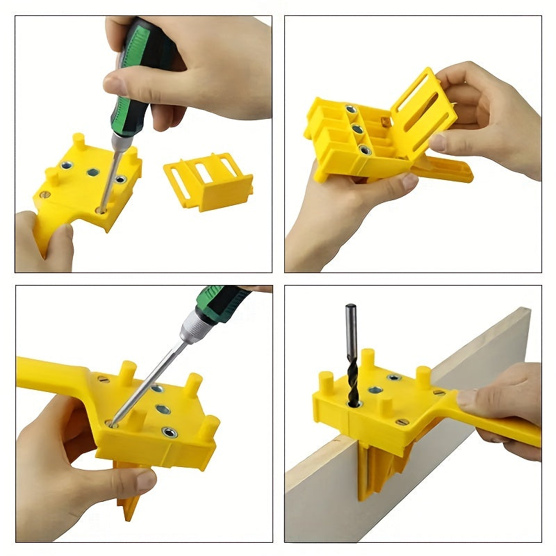 Handheld Drill Guide for Woodworking Dowelling Jig and Hole Saw Tools