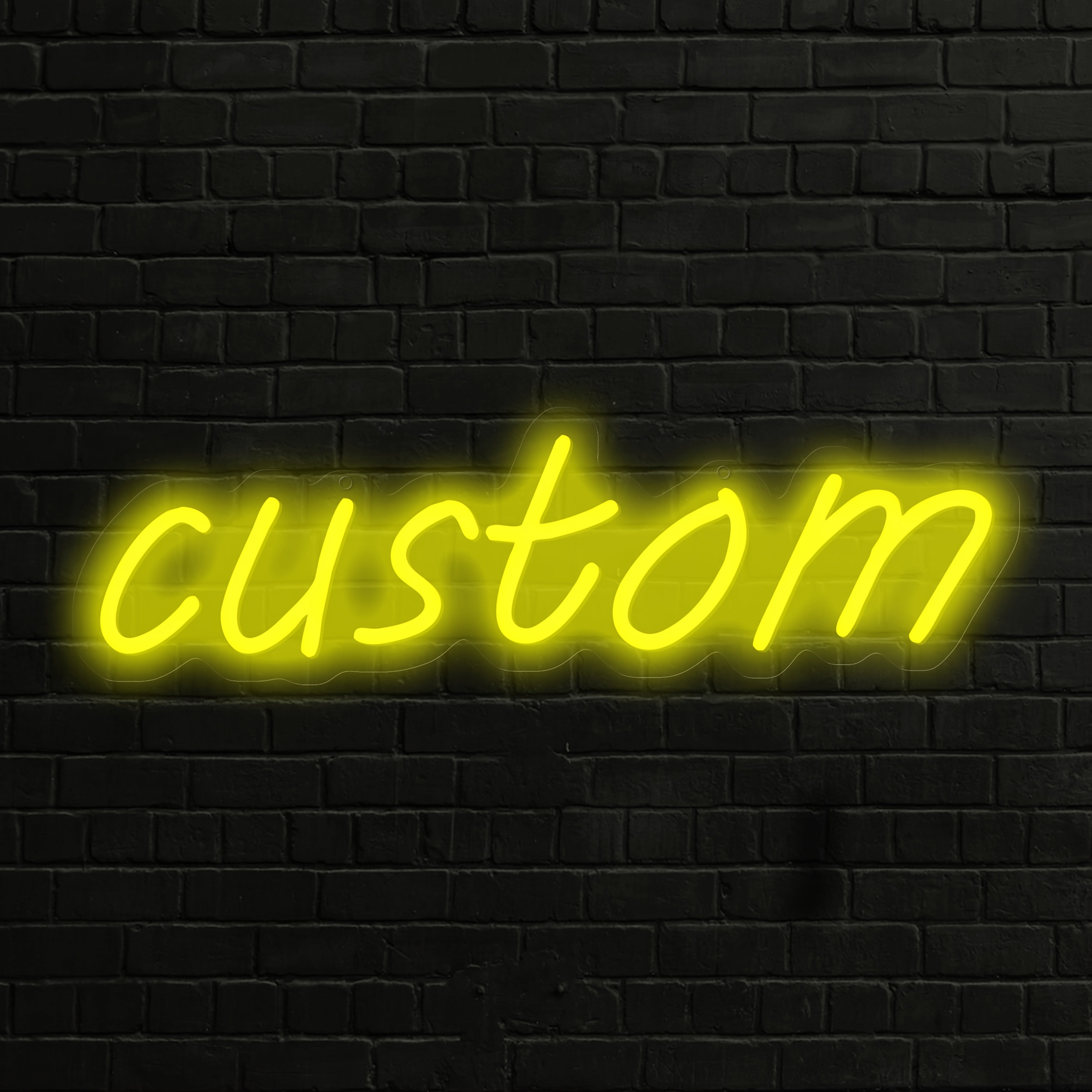 Letrero de neón USB personalizable con interruptor regulable para iluminación personalizada