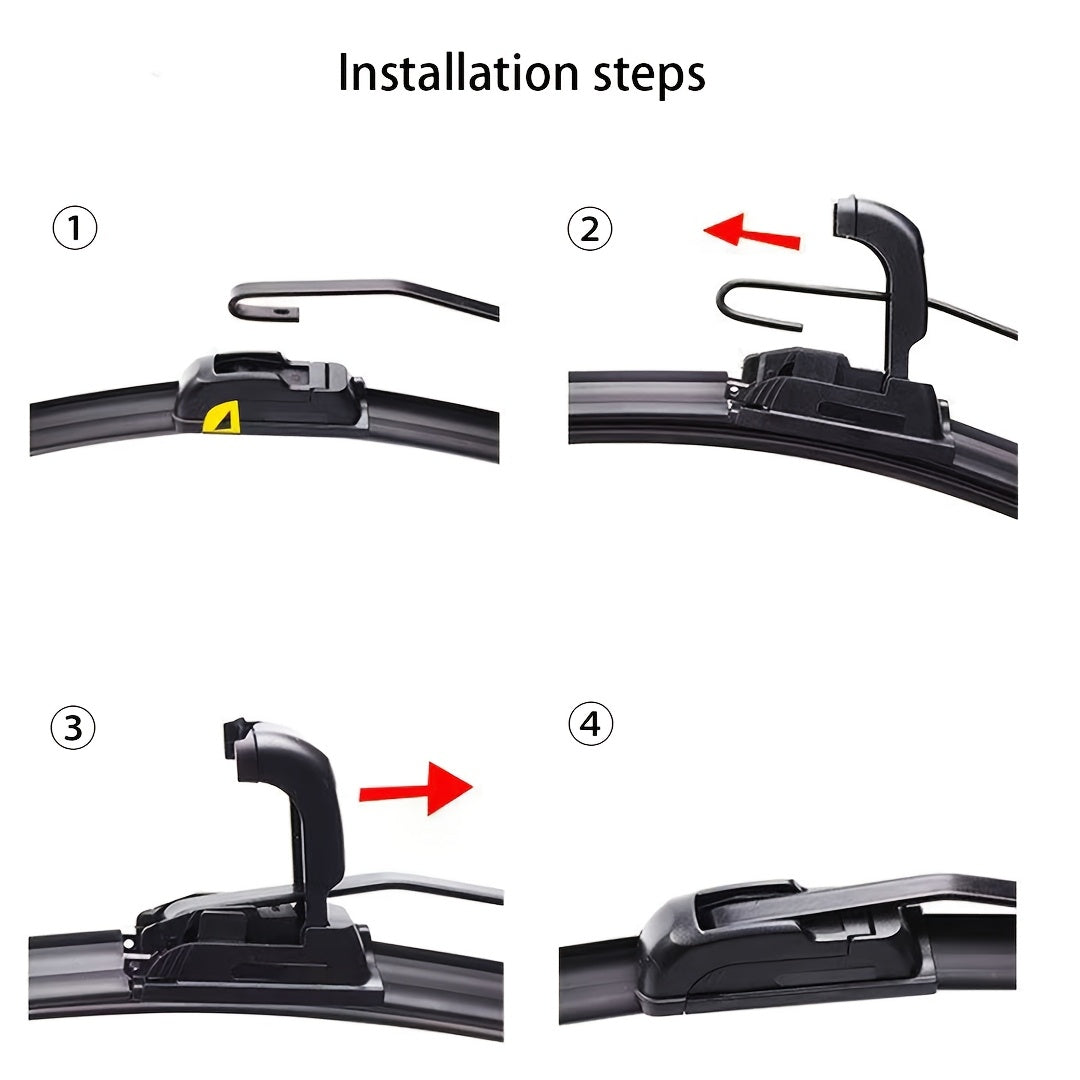 All-Season Car Windshield Wiper Blade Universal J/U Adapter High Temperature