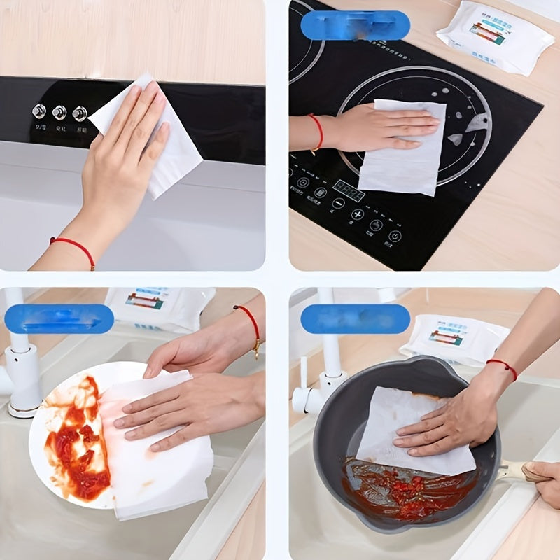 80 Pack Kitchen Wet Wipes for Grease and Oil Stain Removal