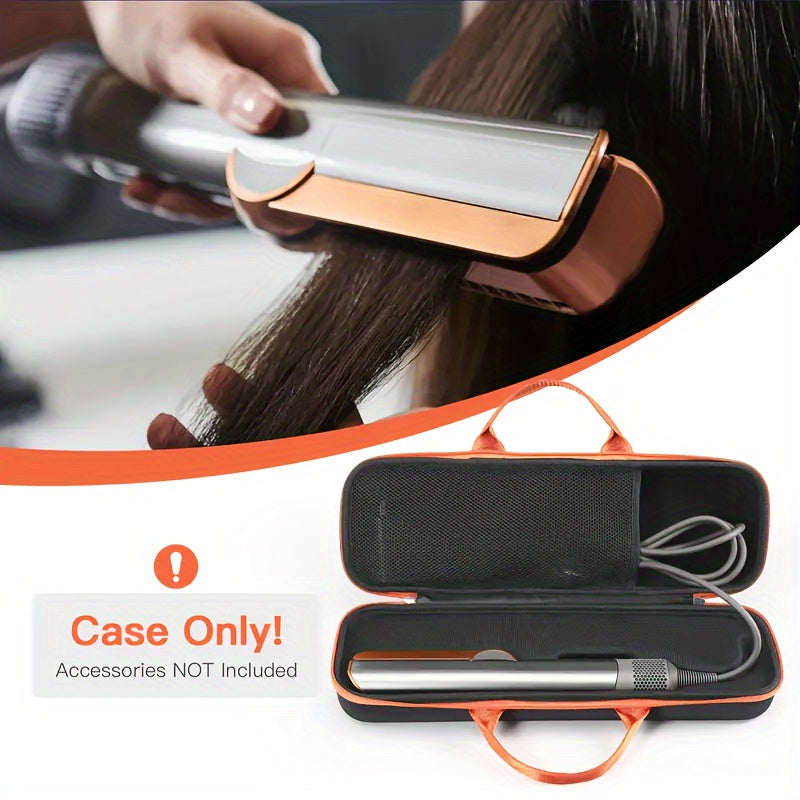 Nylon Travel Case for Straighteners Shockproof Dustproof with Mesh Pockets Handle Zipper