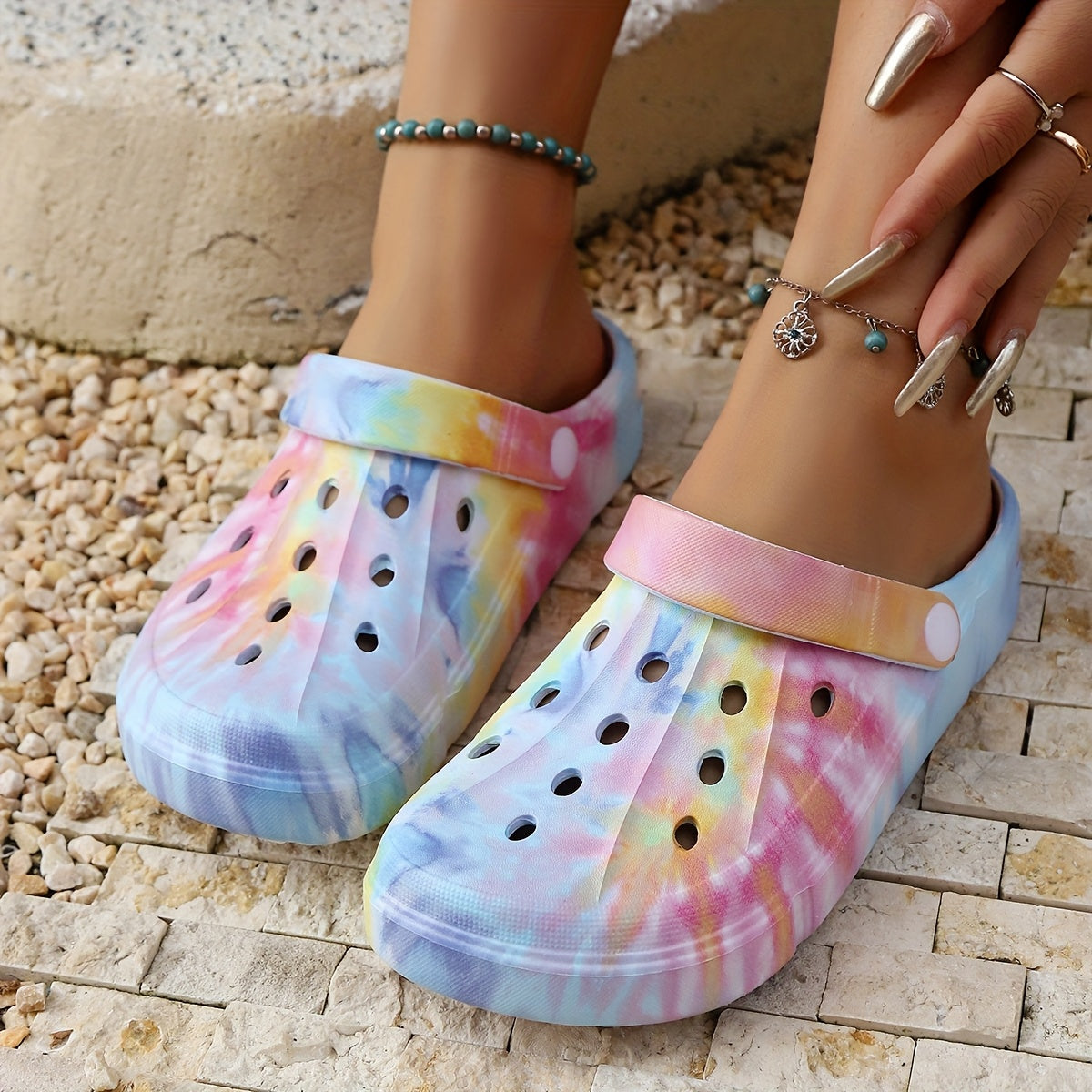 Women’s Summer Sandals Lightweight EVA Slip-On Beach Shoes for Outdoor Activities