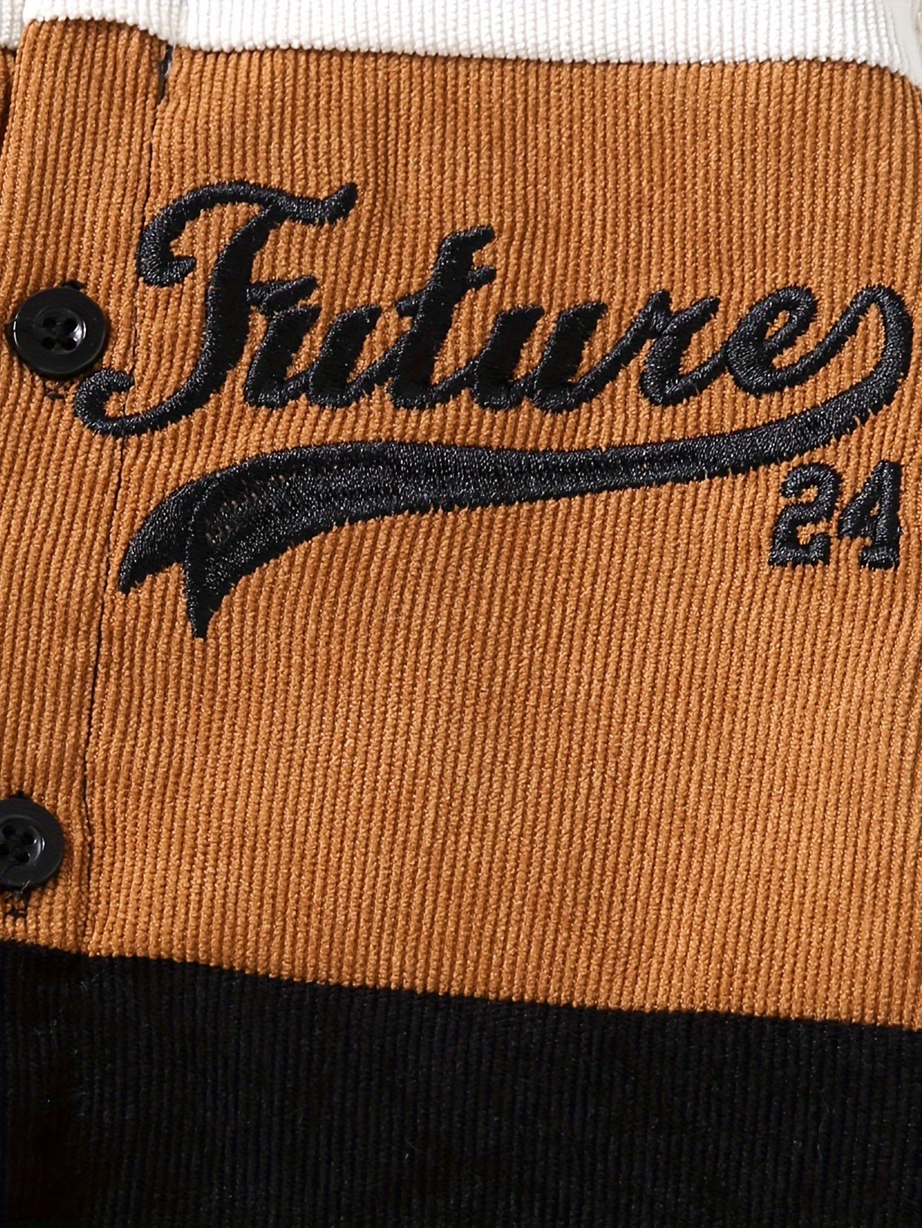 Men's Corduroy Patchwork Jacket and Trousers Set Fall Winter Outdoor Casual