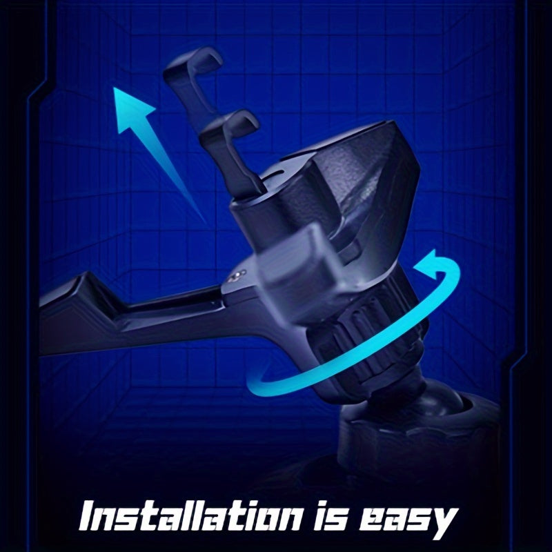 Car AC Vent Mount Durable ABS Triangle Rotating Hook with Metal Clasp