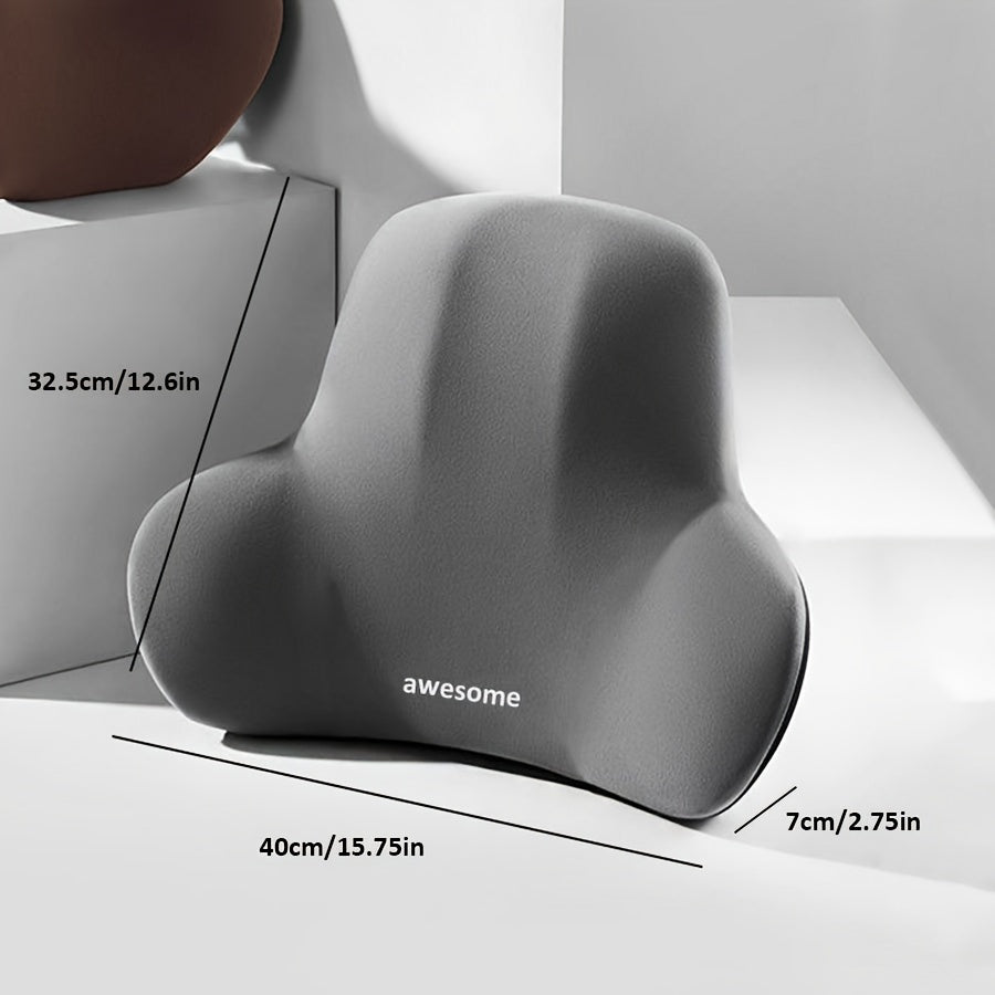 Memory Foam Lumbar Support Pillow for Office Chair Car Gaming Recliner Back Cushion