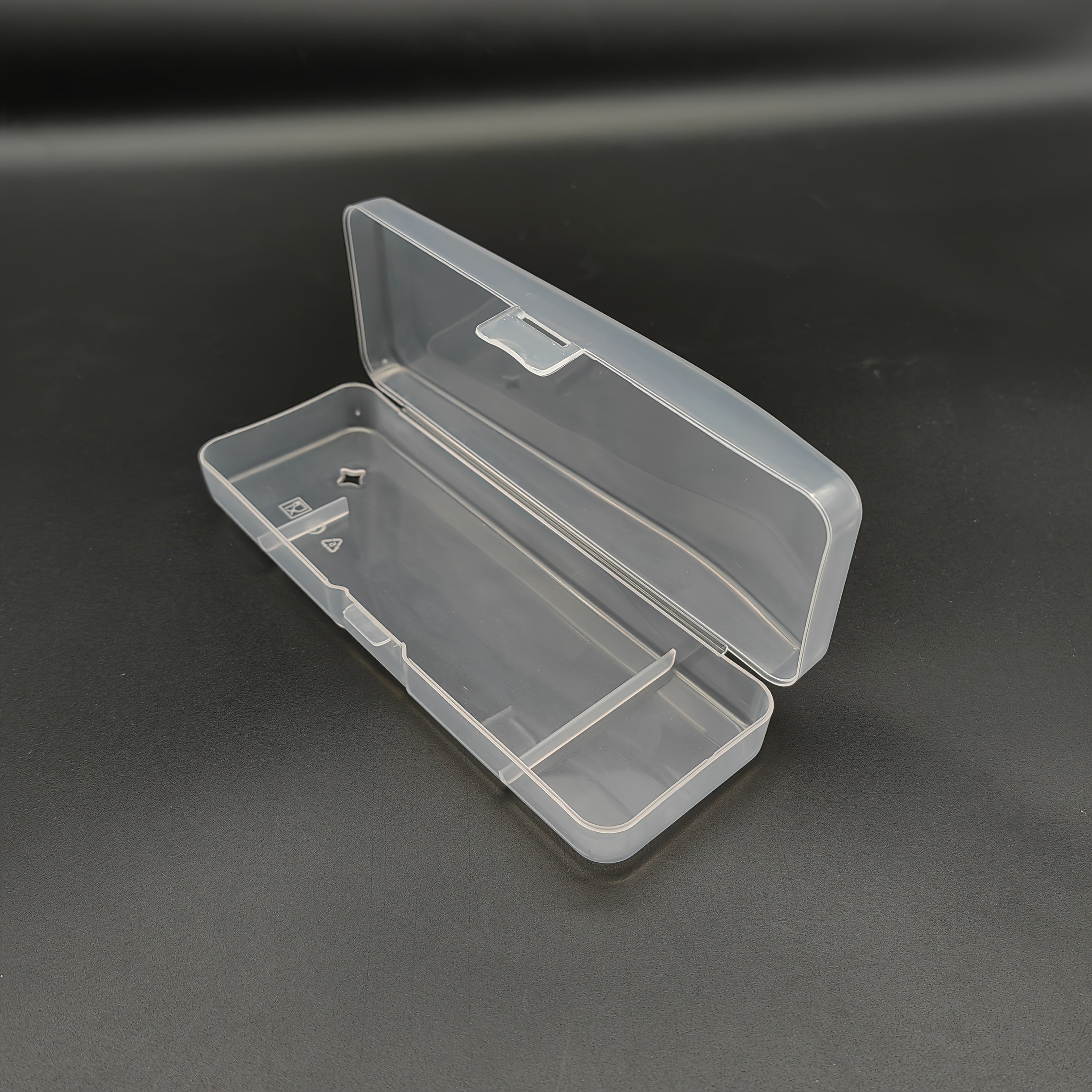 Путешественная переносная прозрачная пластиковая коробка для хранения бритв для организации