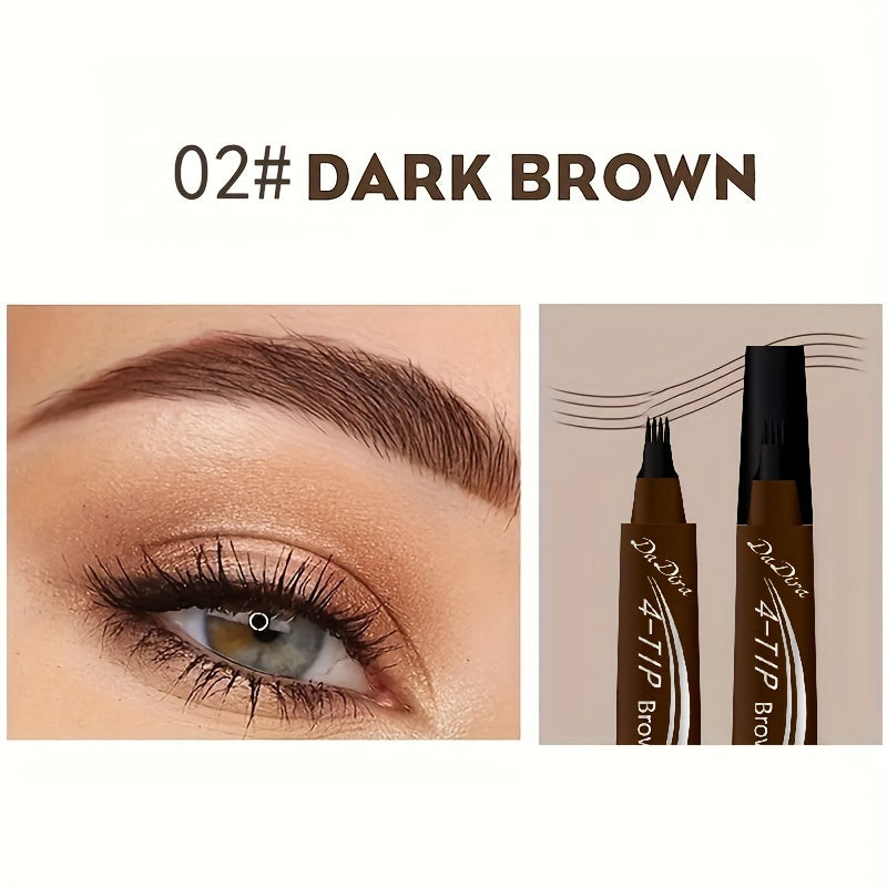 Lápiz de cejas líquido impermeable para mujer de larga duración y a prueba de manchas