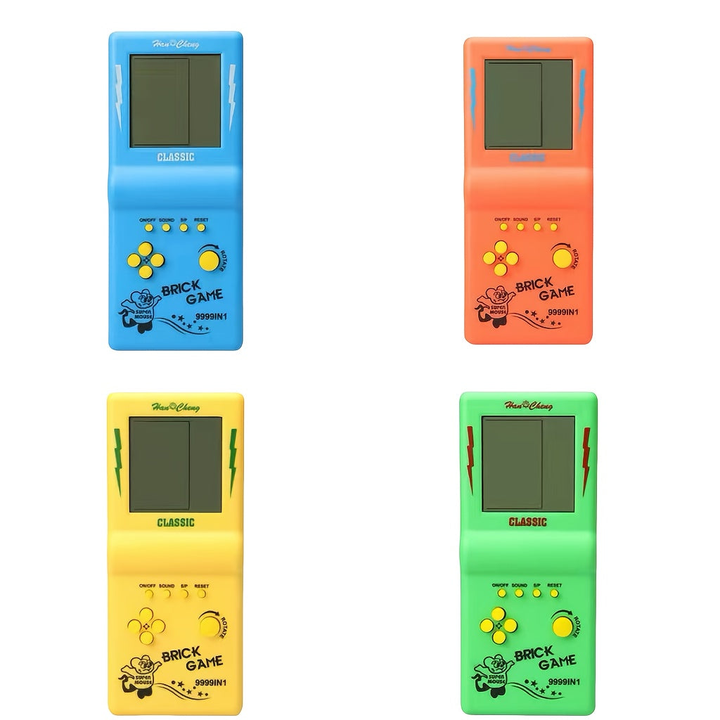 Kids Electronic Handheld Console Puzzle Game for Ages 3-6 Blue Green Orange Yellow