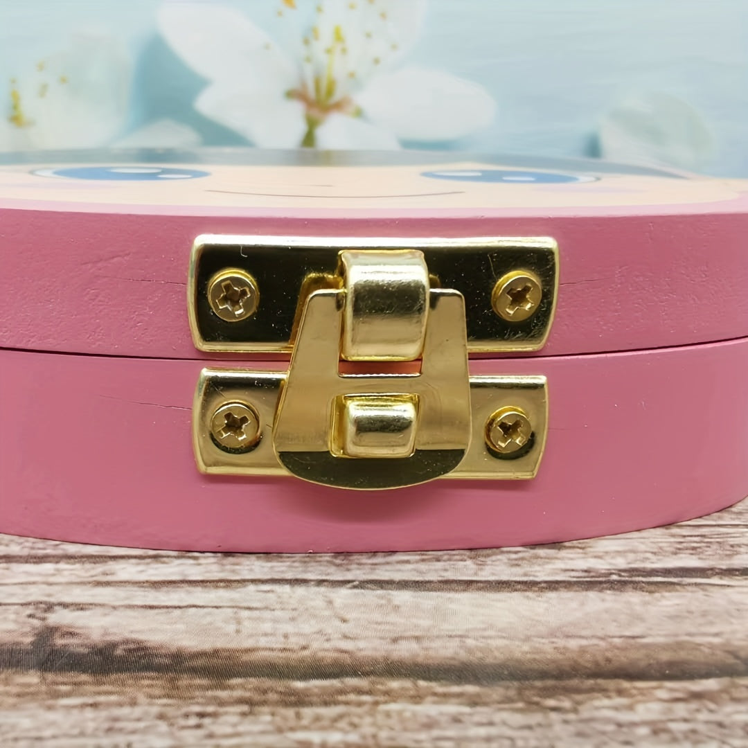Kids' Tooth Fairy Box Handcrafted Beechwood for Lost Teeth and Hair Storage